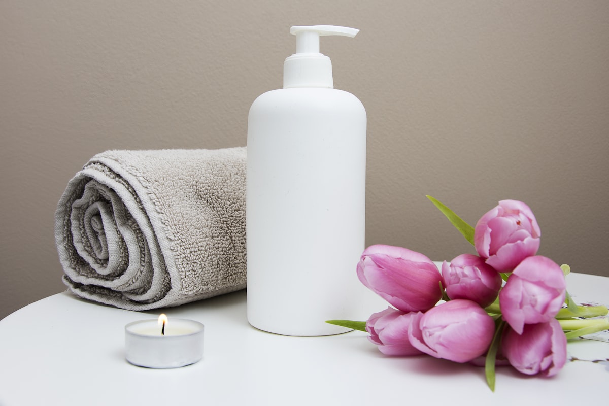 Calm massage room with warm lighting
