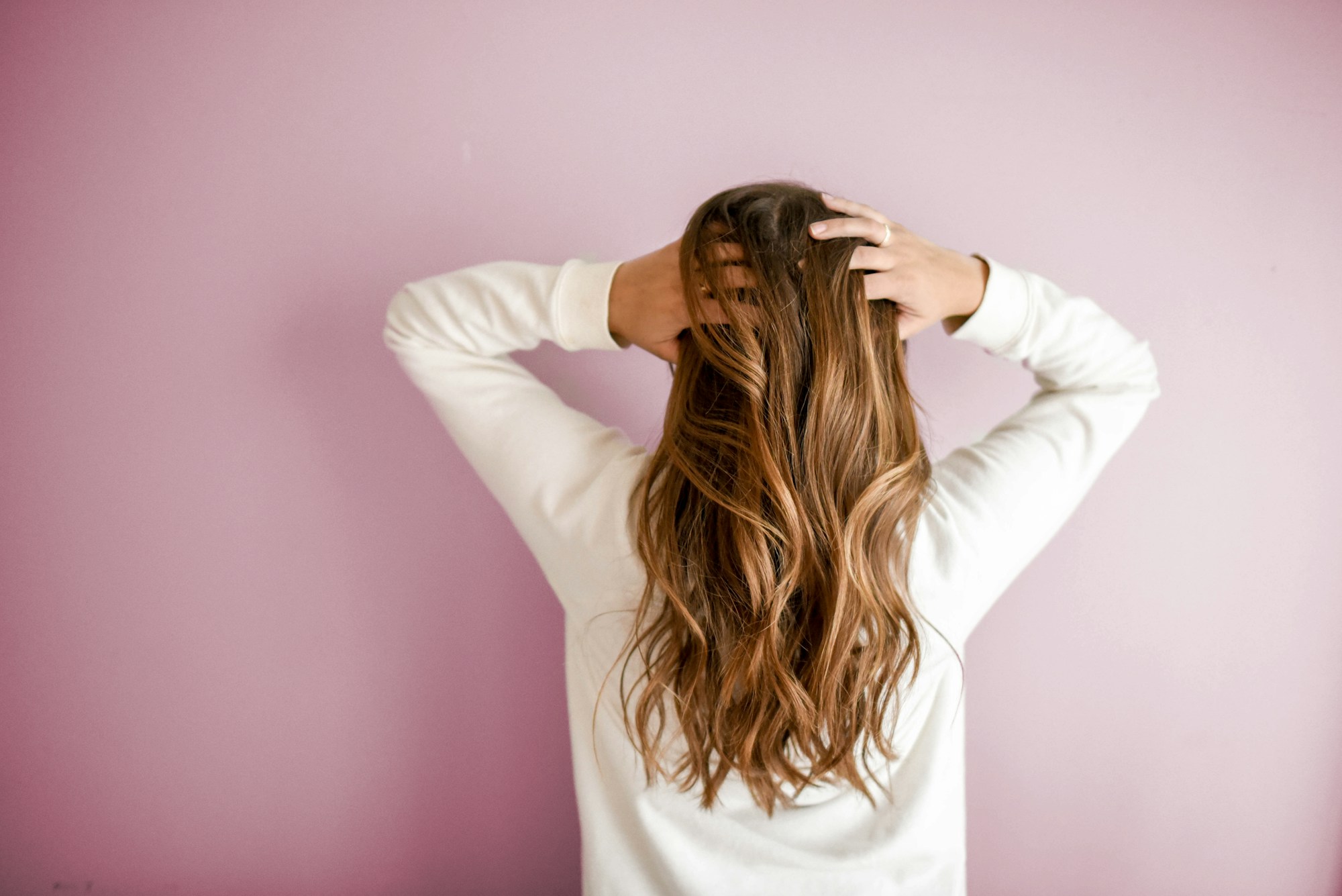 Soft natural light on a salon styling station